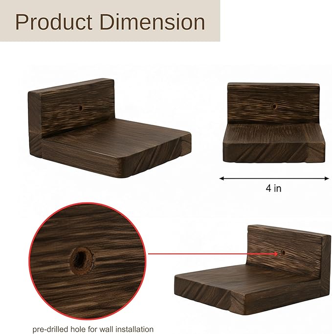 LaLaGreen Wood Planter Box for Indoor Plants Wooden Wall Hanging Planters for - Image 7