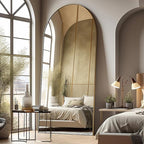 Floor Mirror, Oversized Full Length Mirror, Arched Mirror, Large Standing Mirror by AyeWish