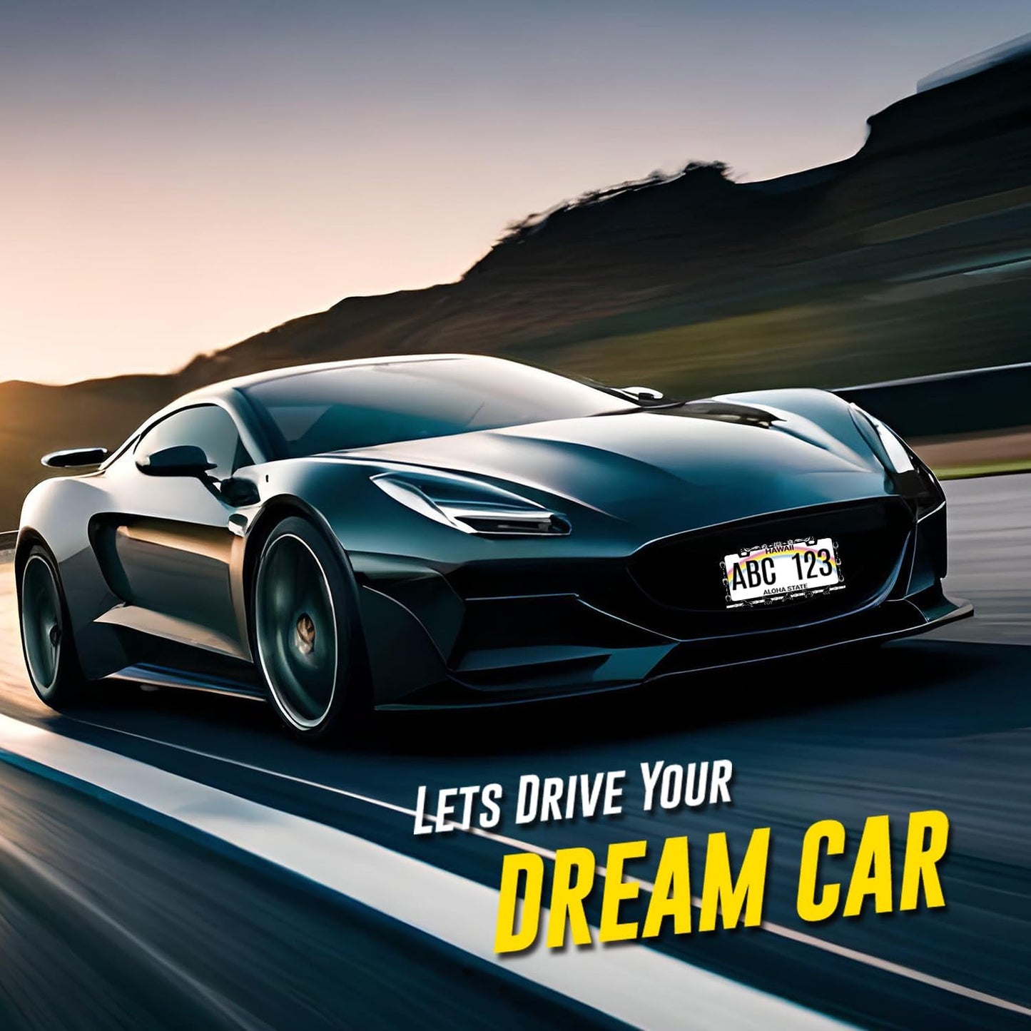 Horse License Plate Frame Horseshoe License Plate Holder for Front and Rear Car Tags Stainless Steel Auto Parts Animal Funny License Plate for Men Women Decoration with Screws 12" x 6" s