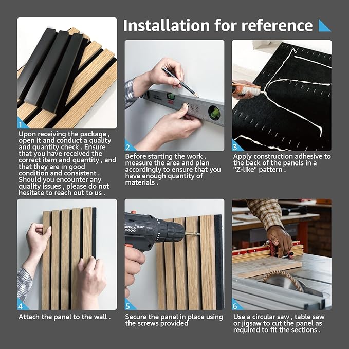 Art3d 4 Pack 47.2 x 23.6in. Wood Slat Acoustic Panels - Image 9