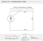 MCS 28x34 Large Wall Mirror, Brushed Black Frame & Beveled Detail Mirror - Image 4