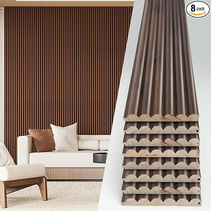 Art3d Fluted Wood Panel by Art3d