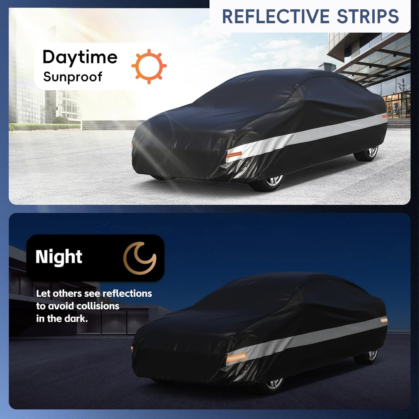 10 Layers Car Cover Custom Fit for Chevy Camaro(2009-2024),Waterproof All Weather for Automobiles, Outdoor Full Cover Sun UV Rain Protection with Cotton.Black