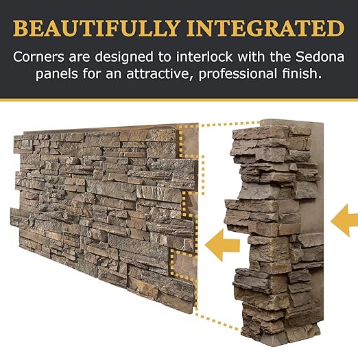 AZ Faux High-Density Polyurethane Faux Stone Interlocking Outside Corner - Image 7