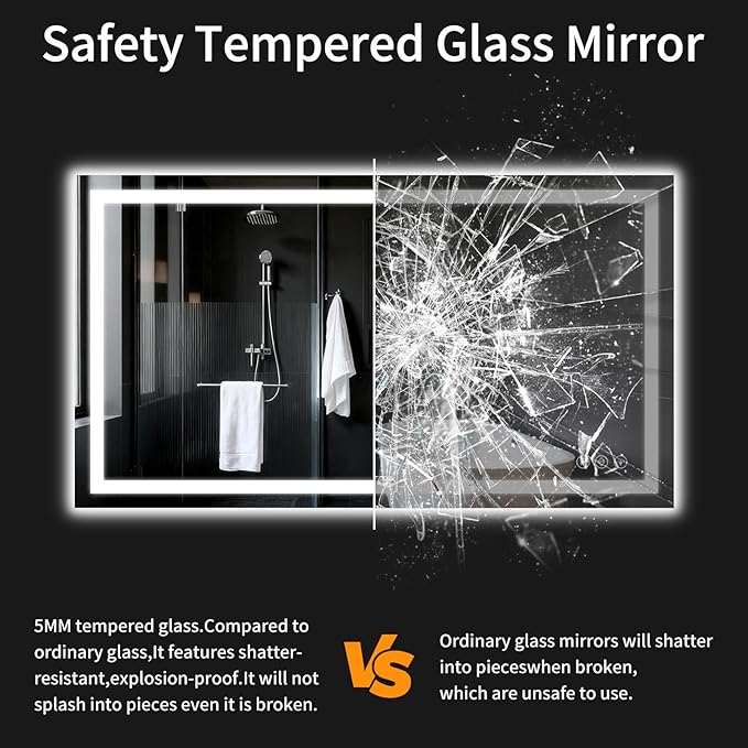 LED Bathroom Mirrors 32"x48" Bathroom Mirror - Image 4