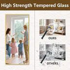 Koonmi 77"x38" Floor Mirror Full Length, Bedroom Floor Body Mirror - Image 8