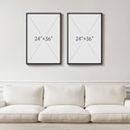 Large Framed Neutral Abstract Wall Art, 2 Piece Modern Canvas Prints Paintings - Image 3