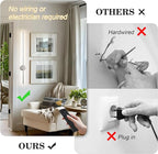 Battery Operated Modern Wall Sconces, Dimmable Wireless Wall Light Set of Two - Image 2