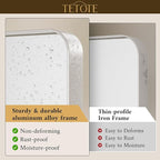 TETOTE 72 x 36 Inch Brushed Nickel Bathroom Mirror - Image 3