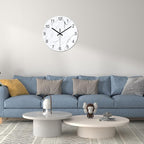 Extra Large Marble Decorative Wall Clocks Battery Operated 24 Inch Modern - Image 4