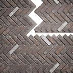 EverStone Herringbone Faux Brick Panel, 46 1/2"W x 25 1/4"H x 1"D, French - Image 9