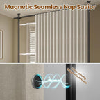 100% Blackout Room Divider Curtains Sets Cream White W100 x L96 in, 2 Panels - Image 6