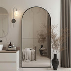 Beauty4U 71" x 32" Arched Full Length Mirror, HD Tempered Glass Floor Mirror - Image 7