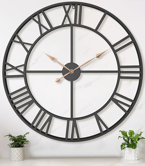 36 Inch Extra Oversized Large Giant Modern Decorative Wall Clock, Vintage by Pytha+Sight
