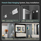 48x40 LED Bathroom Mirror with Lights, Backlit and Front Lit Anti-Fog Lighted - Image 9