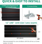FRAYSCENT Slat Wall Paneling Garage Slat Wall Storage Systems Slatwall Panels - Image 6
