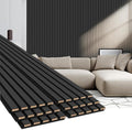 EVERECO 6 Pack Wood Slat Acoustic Wall Panels 92.5" × 7.87", 3D Sound Absorbing by Unknown