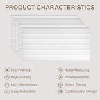 10 Packs Acoustic Panels, Large 47" X 24" X 0.38" Soundproof Wall Panels - Image 8