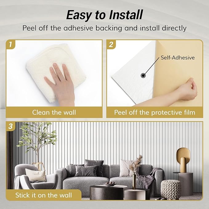 TONOR 8-Pack Bilayer Acoustic Panels Large Self-adhesive, 47.2'' * 23.6'' * - Image 5