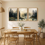 Framed Forest Landscape Wall Art - Image 8