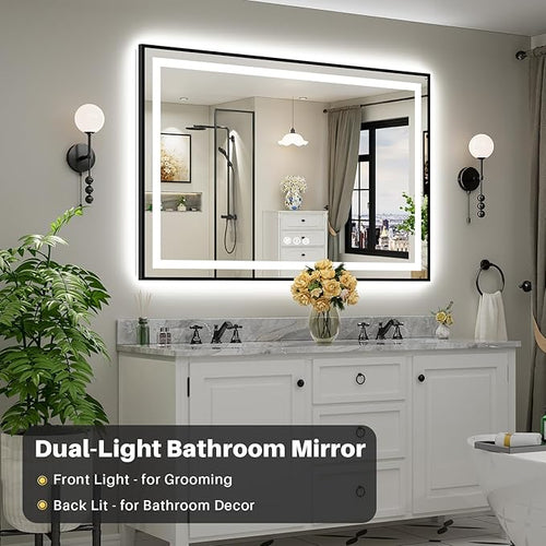 60x40 Inch LED Bathroom Mirror - Image 2