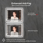 LED Bathroom Mirror, 40x32 Inch Gradient Front and Backlight Bathroom Vanity - Image 6