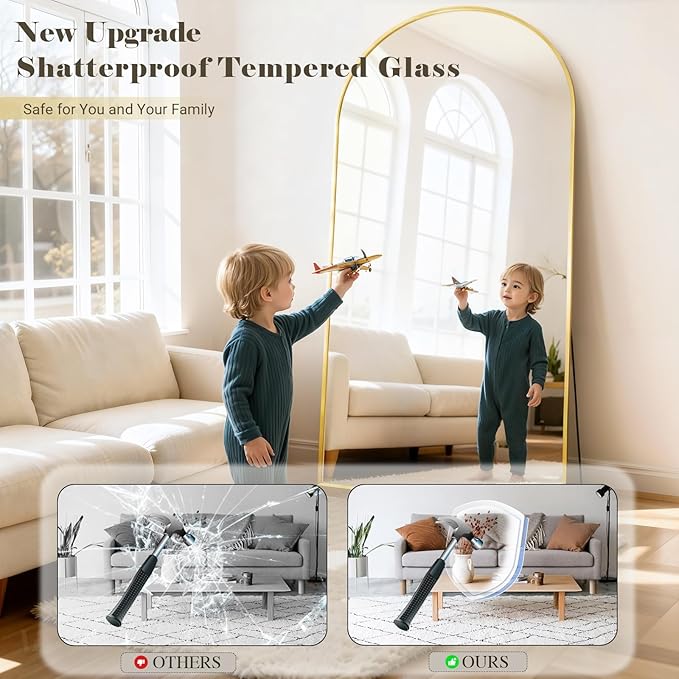 Large Full Length Mirror, Room Decor Big Full Body Mirror - Image 4