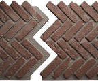 EverStone Herringbone Faux Brick Panel, 46 1/2"W x 25 1/4"H x 1"D, Old Chicago - Image 8