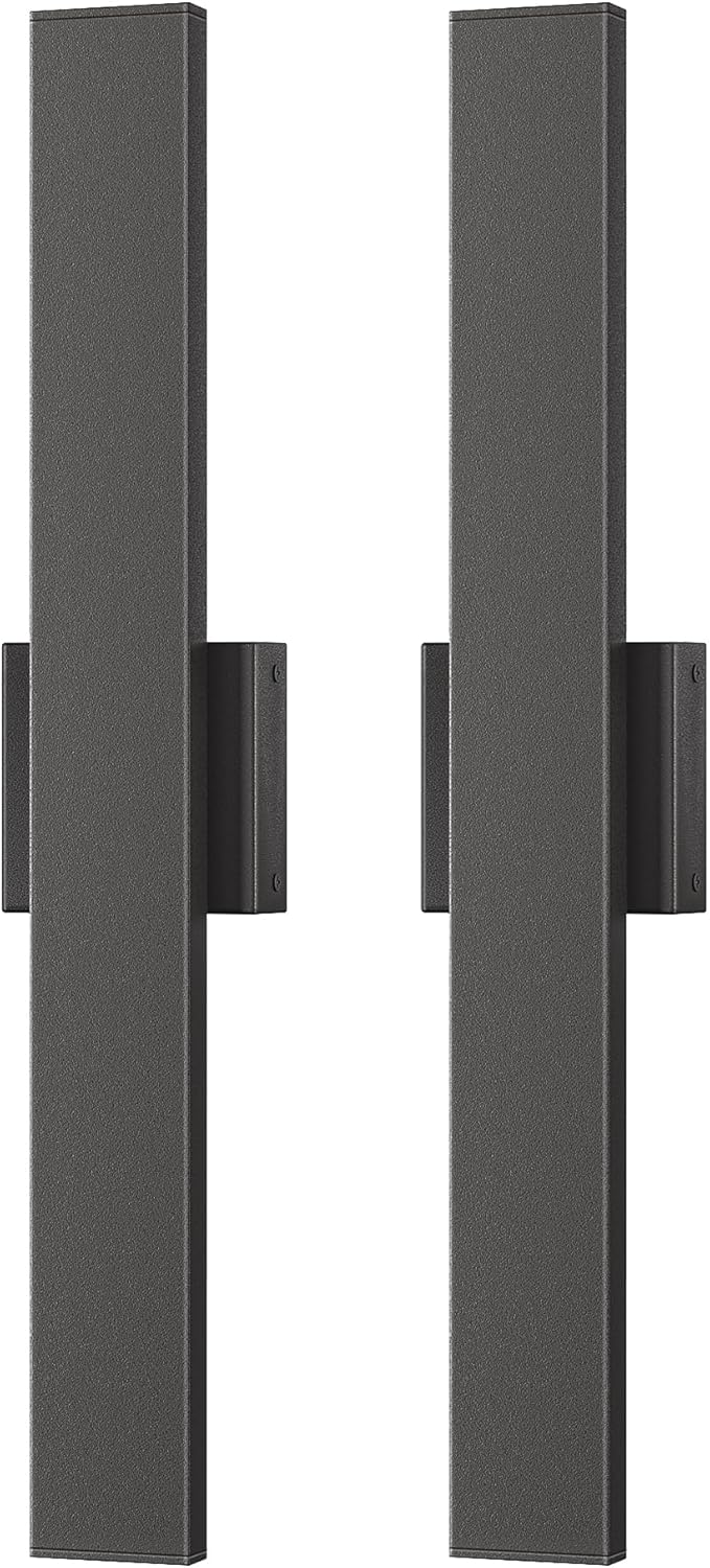 EDISHINE 23.6" Modern Outdoor Wall Lights, 3CCT & 10%-100% Dimmable, IP65 - Image 9