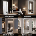 71"x32" LED Full Length Mirror – Standing Floor Body Mirror - Image 6