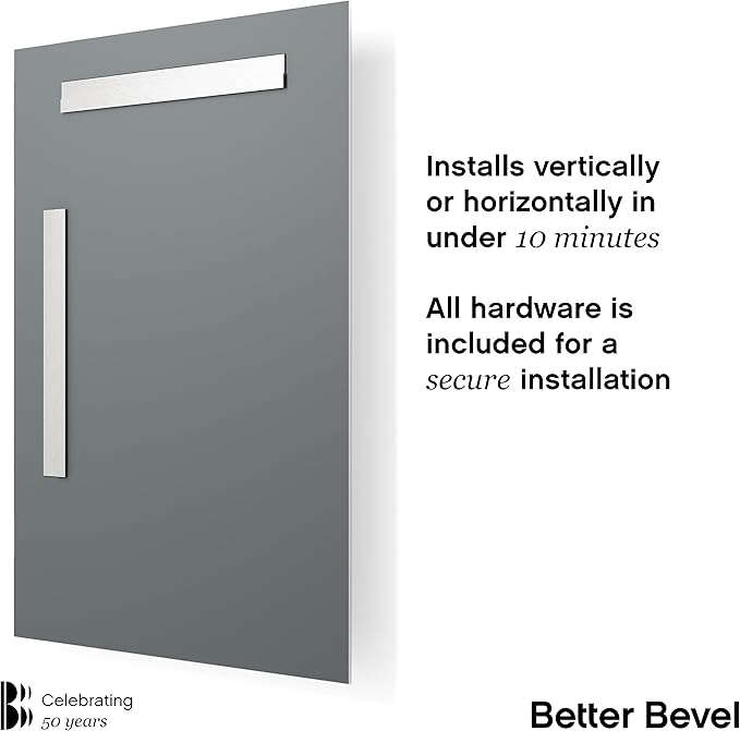 Better Bevel Frameless Square Mirror - Image 3