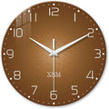 XNM 24 Inch Brown Wall Clock Analog Large Wall Clocks by XNMwallclock