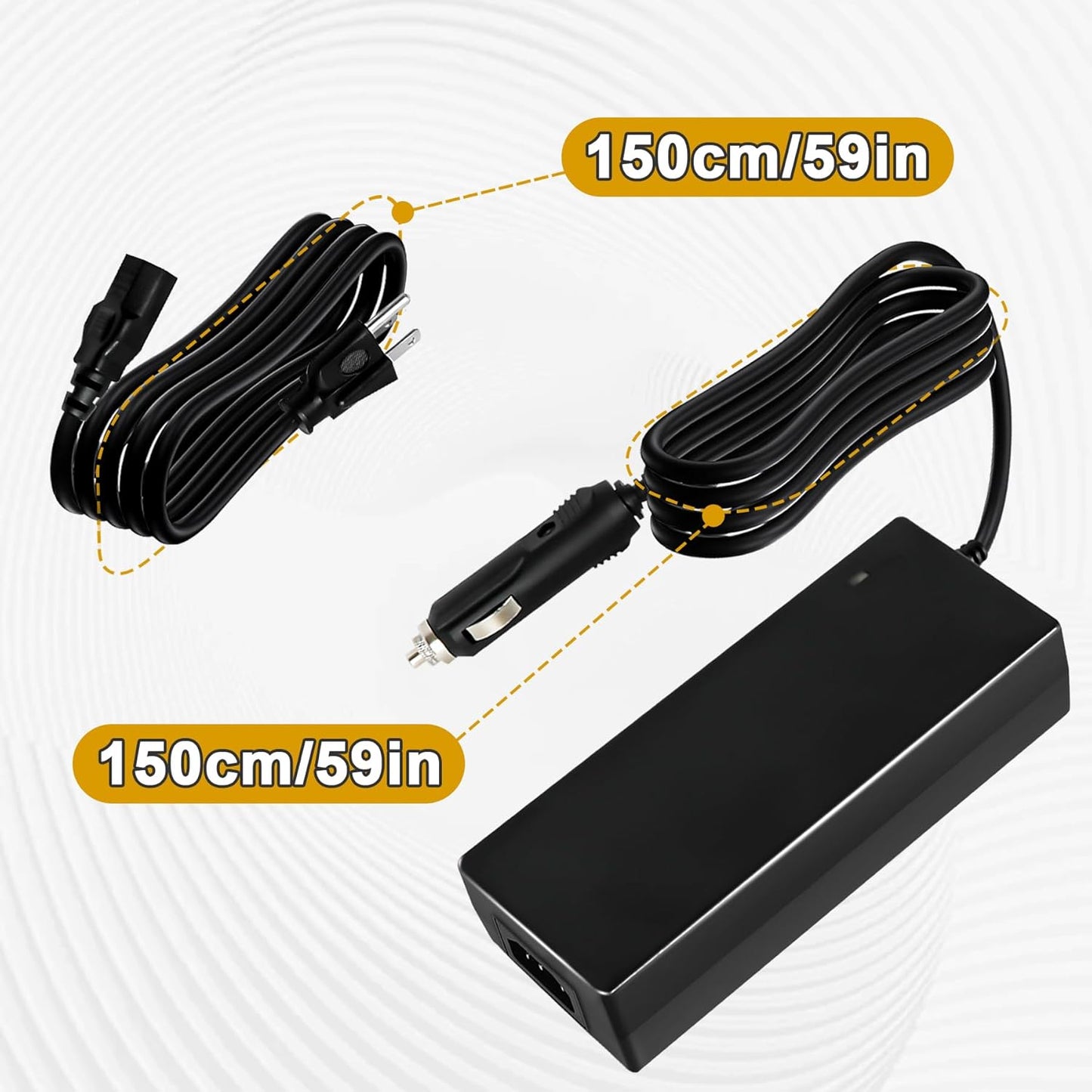 12V 10A Car Cigarette Lighter Power Adapter - Compatible with GMG Davy Crockett, Trek, Ledge, Peak Grills - Fits GMGADP10A GMG-ADP10A Models - Replacement Cord P-1266 P-1295 P-1283 P-1235