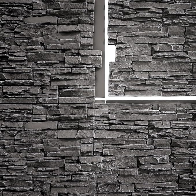 EverStone Canyon Ridge Faux Stone Panel, 45 3/4"W x 24 1/2"H x 1 1/4"D - Image 9