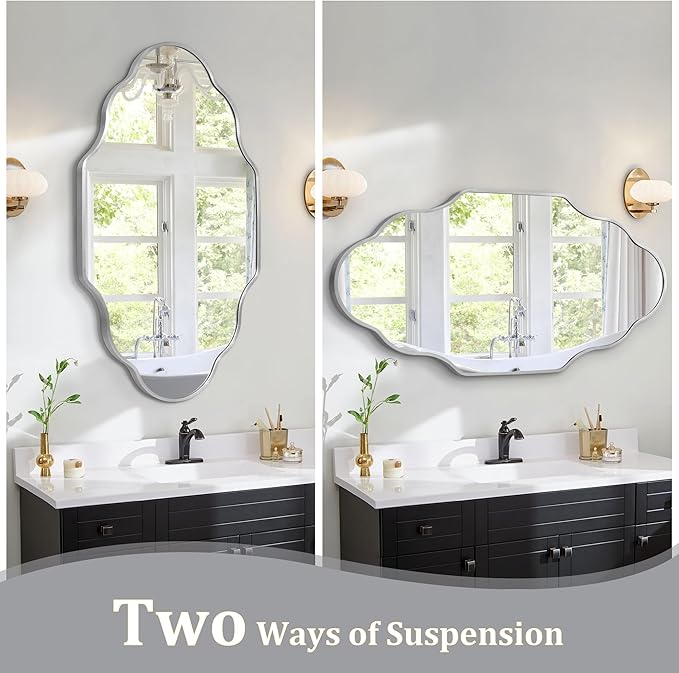 Scalloped Mirror for Bathroom - Image 5