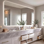 EOGOW Backlit Mirror for Bathroom, Stepless Dimmable, 3 Color Lights, High Lumen by EOGOW