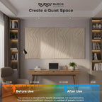 BUBOS 4 Pack Large Acoustic Panels, Total-Size 47.2 x 23.6 Inches Soundproof - Image 4