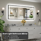 72x32 Inch LED Bathroom Mirror - Image 2