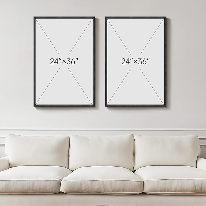 Framed Gold Abstract Wall Art Set of 2 - Image 3