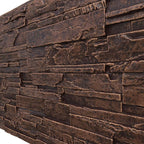 EverStone Cascade Faux Stone Panel, 48 5/8"W x 24 3/4"H x 1 1/4"D, Sequoia - Image 7