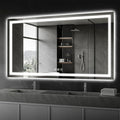 Koonmi 60"x36" LED Mirror for Bathroom, 90CRI Anti-Fog Vanity Mirror by KOONMI