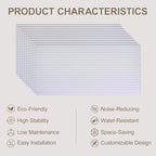 10Pack Large Acoustic Panels, Self-Adhesive Sound Panels Noise Reducing - Image 7
