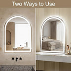 Arched LED Bathroom Mirrors - Image 7
