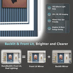 60x36 LED Bathroom Mirror with Lights, Backlit and Front Lit Anti-Fog Lighted - Image 3