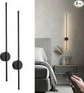Battery Operated Modern Wall Sconces, Dimmable Wireless Wall Light Set of Two by KARTOOSH