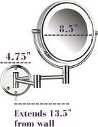 JERDON Wall-Mounted Vanity Mirror - Image 3