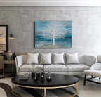Yihui Arts Canvas Art Wall Decor, Modern Nature Teal Artwork Prints, Large Size - Image 5
