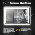 LOAAO 40X32 LED Bathroom Mirror - Image 8