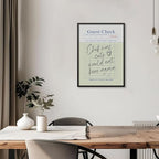 Black Framed Wall Art Posters Trendy Kitchen Guest Check Prints Chef Was Cute - Image 5