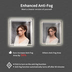 LED Bathroom Mirror, 28x32 Inch Gradient Front and Backlit LED Vanity Mirror - Image 6